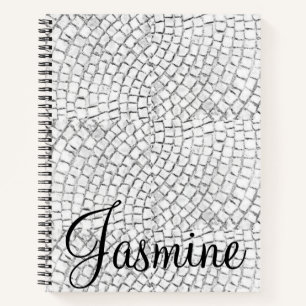 Spiral Notebook White Pavers Notizbuch