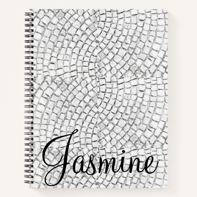 Spiral Notebook White Pavers Notizbuch (Vorderseite)