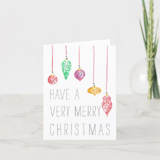 Spiral Ornament Weihnachtskarte Dankeskarte