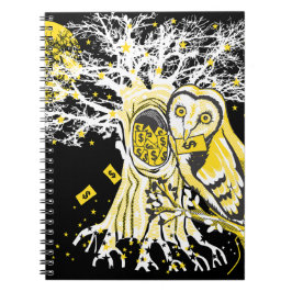 Spiral Photo Notebook – Urban Tree Owl & Wealth  Notizblock