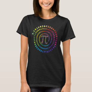 Spiral Pi Farbnummern Math Funny Pi Day Math Tee