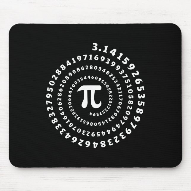 Spiral Pi Shirt Pi Day Math Lover Mousepad (Vorne)