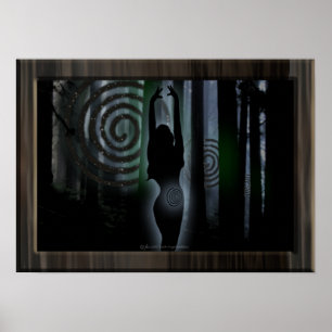 Spiral Print Poster