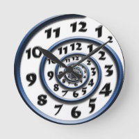 Spiral Psychedelic Analog Wall Clock