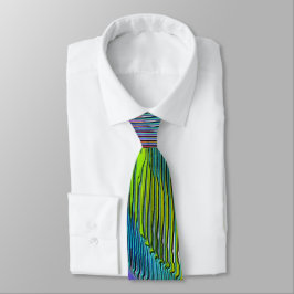 Spiral Rainbow mit Relief und chaotischen Streifen Krawatte