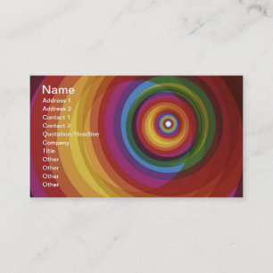 Spiral Rainbow Vector Background Visitenkarte