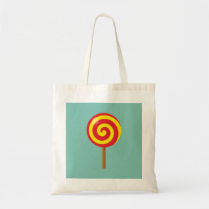 Spiral Red Yellow Lollipop Tragetasche