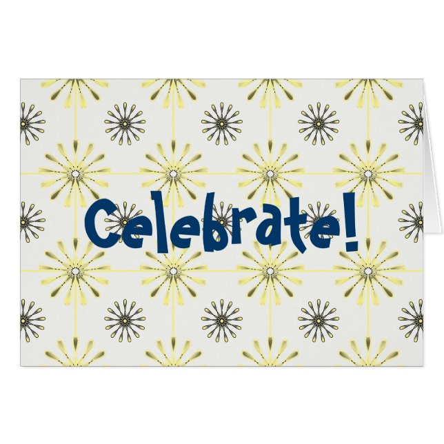 Spiral Retro Blume Wählen Sie Ihre Hintergrundfarb (Vorderseite (Horizontal))