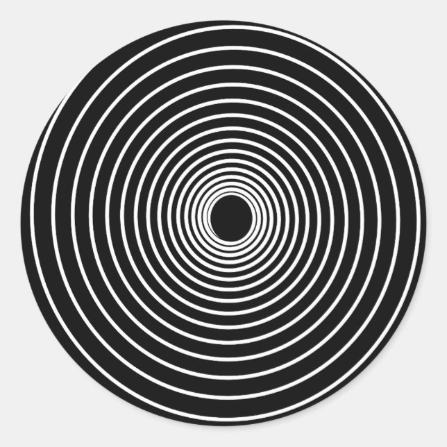 Spiral Runder Aufkleber (Vorderseite)