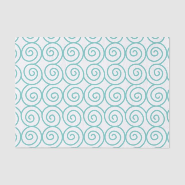 Spiral Sea Waves Beach Lover Sommersaison Seidenpapier (Vorderseite)