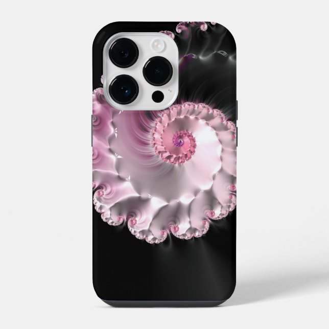Spiral Seashell Fraktal Case-Mate iPhone Case 14 Pro Hülle (Rückseite)