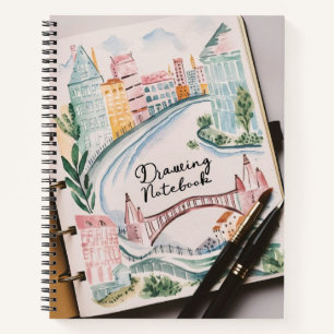 Spiral Sketchbook Notebook - für Studenten Notizbuch