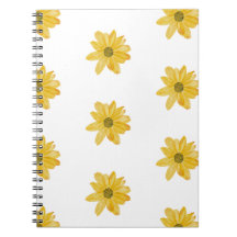 Spiral-Sonnenblumen-Notebook