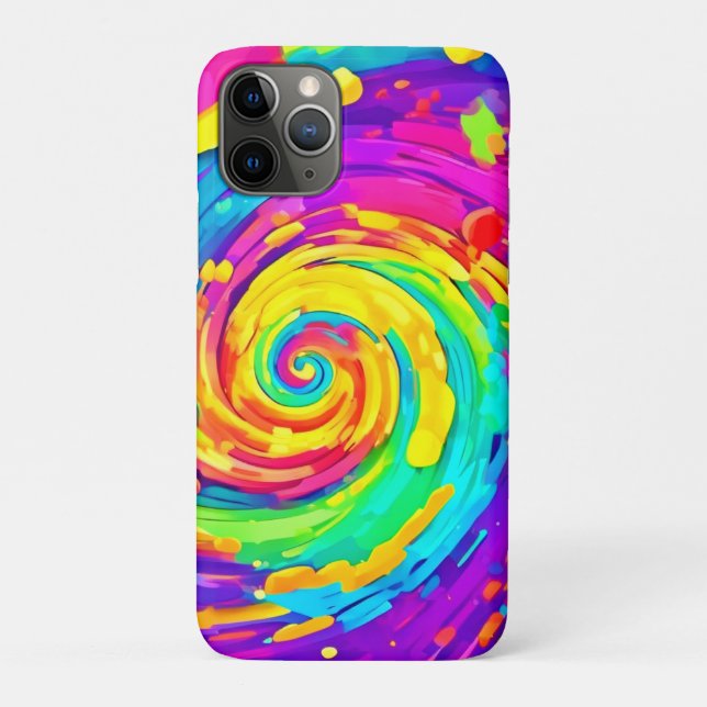 Spiral Splash Farben Kunst und Kultur Case-Mate iPhone Hülle (Rückseite)