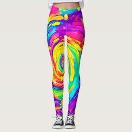 Spiral Splash Farben Kunst und Kultur Leggings