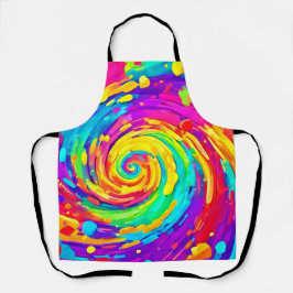 Spiral Splash Farben Kunst und Kultur Schürze