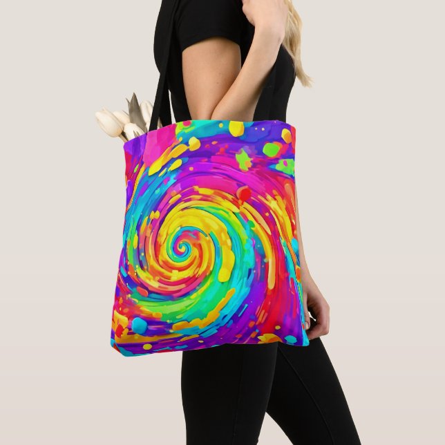 Spiral Splash Farben Kunst und Kultur Tasche (Von Nahem)