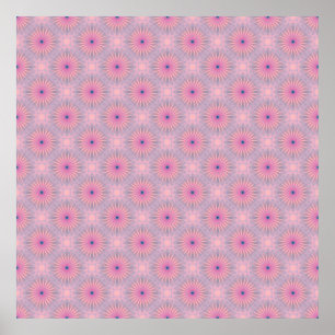 Spiral Swirl Mandala Pattern Poster