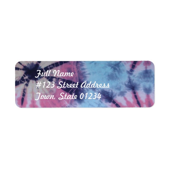 Spiral Tye Dye Mailing Labels (Vorne)