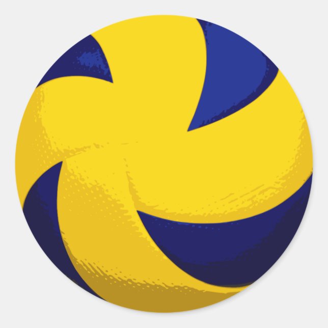 Spiral Volleyball Stickers (Vorderseite)