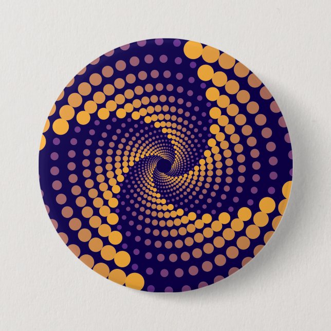 Spiral-Vortex-Muster Button (Vorderseite)