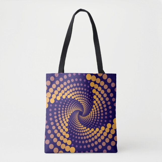 Spiral-Vortex-Muster Tasche (Vorderseite)