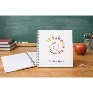 Spiral-Zitat-Lehrer-Notizbuch-Personalisiert Notizbuch
