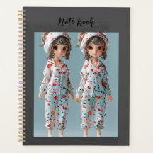 Spiral zwei niedlichen Girls Foto Planner