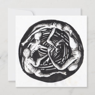 Spiralabstieg, flache Karte