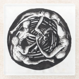 Spiralabstieg Glasuntersetzer