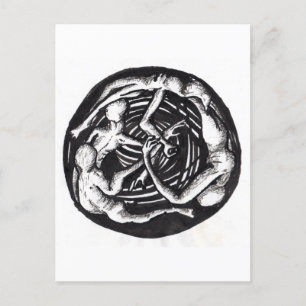 Spiralabstieg Postkarte