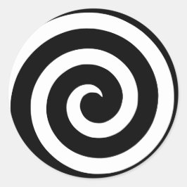 Spiralaufkleber für Hypnose und Hypnotise Runder Aufkleber