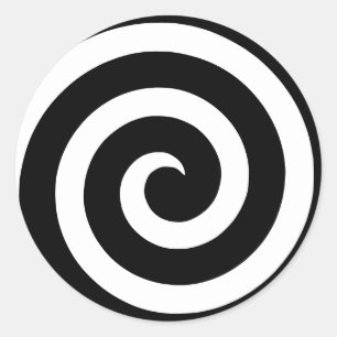 Spiralaufkleber für Hypnose und Hypnotise Runder Aufkleber