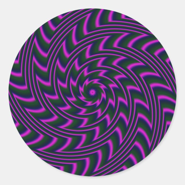 Spiralaufkleber Runder Aufkleber (Vorderseite)