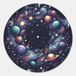 Spiralaufkleber Runder Aufkleber
