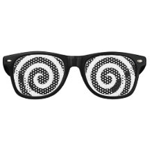 Spiralaugensonnenbrille, lustige Geschenke für Hyp