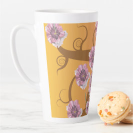 Spiralbaum mit Blume Milchtasse