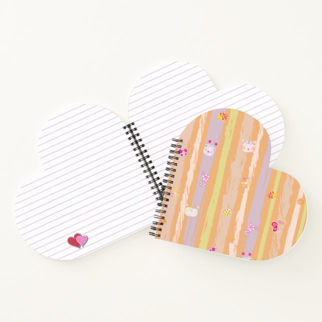 Spiralblock – Baby Joy & Creatures Pastel Anim Notizbuch (Innenseite)