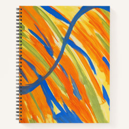 Spiralblock - Fette farbenfrohe Abstract-Art-Print Notizbuch