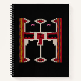 Spiralblock mit Design aus Borneo Notizbuch