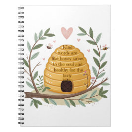 Spiralblock Proverbs 16:24 Notizblock