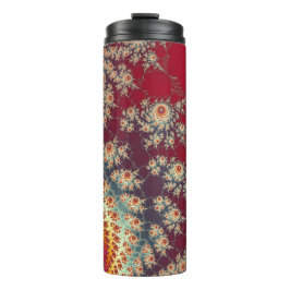 Spiralblumenmuster Thermosbecher