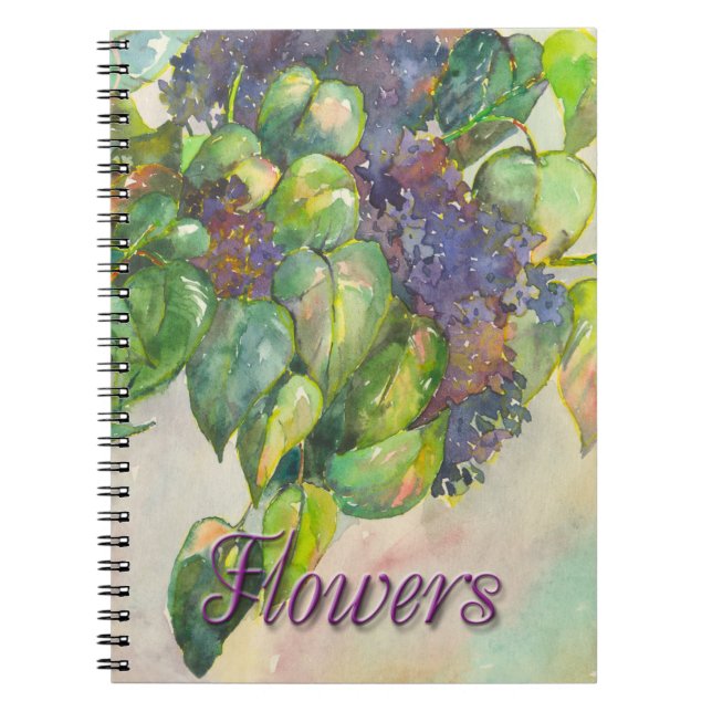 Spiralblüten Spiral Foto Notebook Notizblock (Vorderseite)