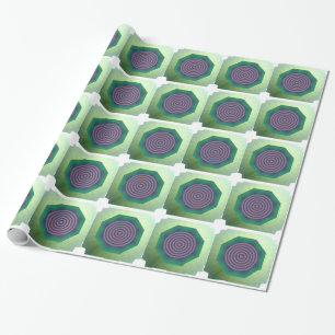 Spiraldesign mit geriffelter Kante Geschenkpapier
