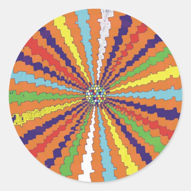 SPIRALDISCO RUNDER AUFKLEBER (Vorderseite)