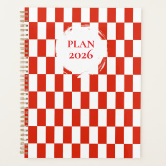 Spirale à carreaux rouges et blancs 2026
