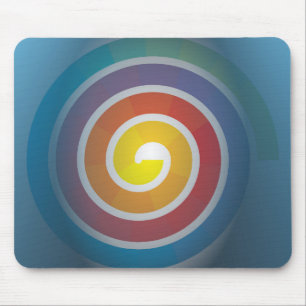 SPIRALE AUF BLAUEM HINTERGRUND MOUSEPAD