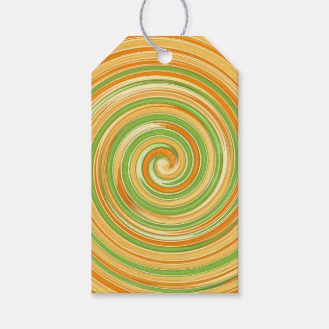 Spirale aus Zitrusfrüchten Geschenkanhänger (Vorderseite)