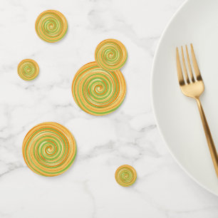 Spirale aus Zitrusfrüchten Konfetti