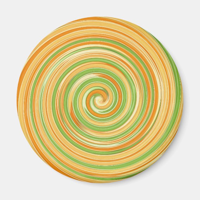 Spirale aus Zitrusfrüchten Magnet (Vorne)